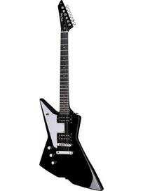 Harley Benton Extreme-76LH Ηλεκτρική Κιθάρα Explorer με Μαγνήτες HH Black