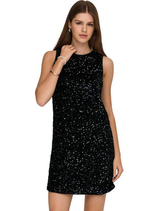 Only Anika Mini Φόρεμα για Γάμο / Βάπτιση Αμπιγιέ Μαύρο 15359846