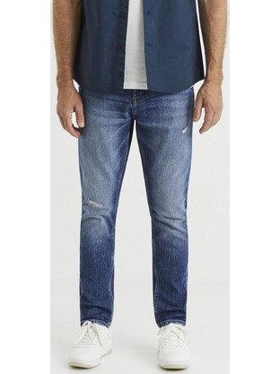 Celio Ανδρικό Τζιν Παντελόνι Ελαστικό Slim Εφαρμογή Μπλε C-VOCARROT2