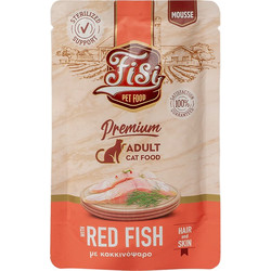 FISI Adult Sterilised Hair & Skin Mousse with Red Fish 80gr