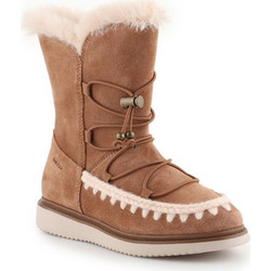 Geox Thymar Παιδικές Μπότες Καφέ Suede με Φερμουάρ Σκρατς & Γούνα J944FB00022C6627