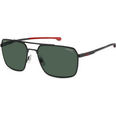 Carrera CA057/S Ανδρικά Γυαλιά Ηλίου Aviator Μεταλλικά Μαύρα με Πράσινο Φακό