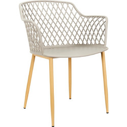 Home Deco Καρέκλα Κήπου Πολυπροπυλενίου Γκρι HDO2240A