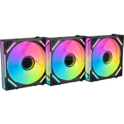 Alpenfohn WingBoost 4 Case Fan 120mm ARGB με Σύνδεση 3-Pin 4-Pin PWM 3τμχ Black