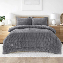 Lino Home Κουβερτοπάπλωμα Υπέρδιπλο 220x240 Lofti Γκρι