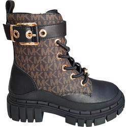 Michael Kors Παιδικά Αρβυλάκια Καφέ Μαύρα με Φερμουάρ MK02620004