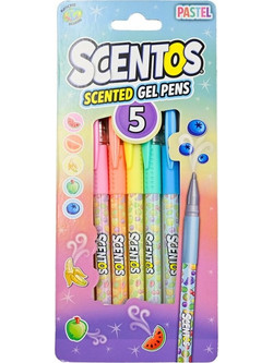 Scentos Pastel Σετ Στυλό Gel 1mm Πολύχρωμο 5τμχ 43215