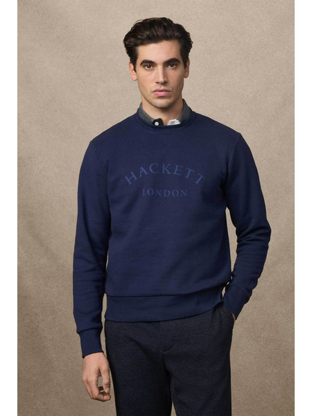 Hackett Ανδρικό Φούτερ Navy Μπλε HM5800021