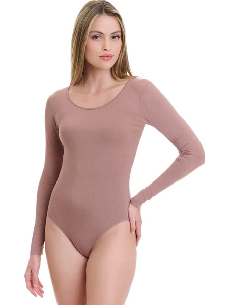 Walk Μακρυμάνικο Γυναικείο Κορμάκι Slip Ταμπά W2224-18