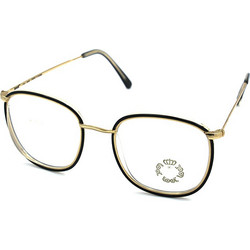 Look Esquire 638 Γυναικείος Σκελετός Γυαλιών Οράσεως Μεταλλικός Χρυσός Μαύρος