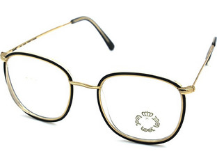 Look Esquire 638 Γυναικείος Σκελετός Γυαλιών Οράσεως Μεταλλικός Χρυσός Μαύρος