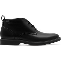 Clarks Aldwin Mid GTX Ανδρικά Chelsea Μποτάκια Δερμάτινα Μαύρα 26183249