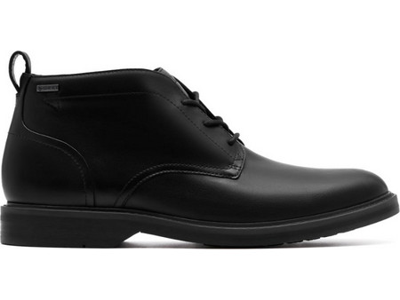 Clarks Aldwin Mid GTX Ανδρικά Chelsea Μποτάκια Δερμάτινα Μαύρα 26183249