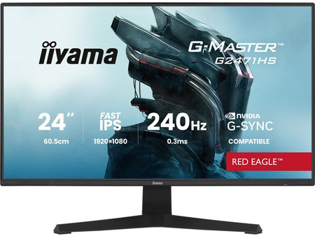 iiyama G-Master G2471HS-B1 IPS Gaming Monitor 23.8" 1920x1080 FHD 240Hz 0.3ms