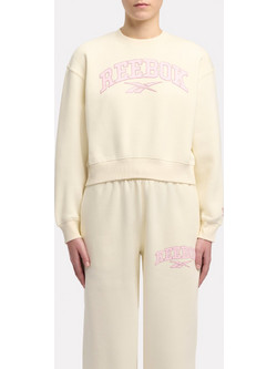 Reebok Γυναικείο Αθλητικό Crop Top Εκρού 100241351