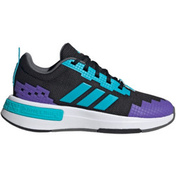 Adidas Minecraft Pro Παιδικά Αθλητικά Παπούτσια για Τρέξιμο Μαύρα Βεραμάν Μωβ JR1966