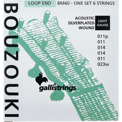 Galli BM060 Σετ 6 Χορδές Μπουζουκιού 11-23" Light Tension