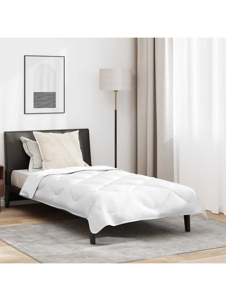 vidaXL Σετ Πάπλωμα Μονό Microfiber 155x200 Λευκό 3376725