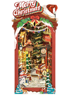 Robotime Rolife Christmas Street 3D Book Nook DIY 289 Κομμάτια 25.5cm TGC06