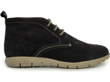 Slowwalk Ανδρικά Μποτάκια Suede Μαύρα CELANOVABLACK