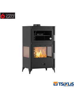 Thermogatz GS 15 Side Oven Ατσάλινη Ξυλόσομπα με Φούρνο 15.5kW
