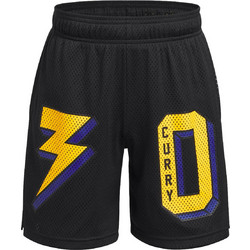 Under Armour Αθλητική Παιδική Βερμούδα Μαύρη Κίτρινη Μωβ 1390358-001