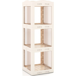 Costway Γωνιακή Βιβλιοθήκη 36.5x36x108cm CB11096WH