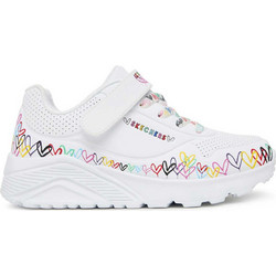 Skechers Uno Lite Παιδικά Sneakers Λευκά 314091L-WMLT