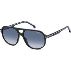 Carrera CA375/S D51/08 Ανδρικά Γυαλιά Ηλίου Aviator Κοκάλινα Μαύρα με Μπλε Φακό