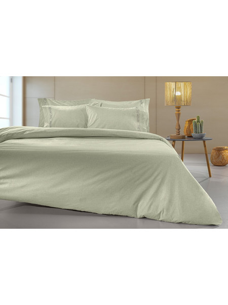 Guy Laroche Σεντόνι Ημίδιπλο Βαμβακερό με Λάστιχο 120x200+32 Color Plus Khaki