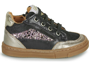 GBB Enora Παιδικά Sneakers Μποτάκια Μαύρα Χρυσά AM613-11
