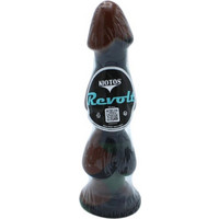 Kiotos Revolt Green Army 29 Small Dildo με Βεντούζα 20.5cm Καφέ Πράσινο