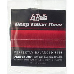 La Bella 760FS-CB Σετ 6 Χορδές Ηλεκτρικού Μπάσου Stainless Steel 29-128" Normal Tension