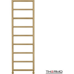Thermo Tempo Inox Brushed Gold Πετσετοκρεμάστρα Μπάνιου Καλοριφέρ 1500x500mm 359kcal/h Χρυσή