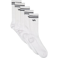 RVCA Ανδρικές Κάλτσες Ψηλές Λευκές 5Pack UVYAA00110-WHT