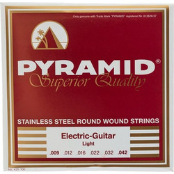 Pyramid Σετ 6 Χορδές Ηλεκτρικής Κιθάρας Stainless Steel 9-42" Light Tension