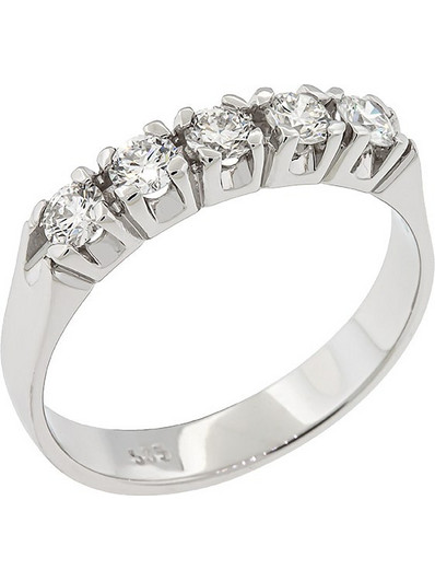 Million Diamonds Γυναικείο Δαχτυλίδι Σειρέ Μισόβερο από Λευκόχρυσο 14K με Διαμάντι LGD22895