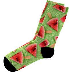 Dimisocks Do You Dare Summer 3D Watermelon Ανδρικές Κάλτσες Ψηλές με Σχέδια Πράσινες 60091