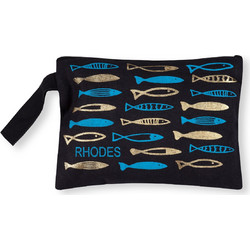 Silk Fashion Rhodes 6 Γυναικείο Νεσεσέρ 30x20cm Μαύρο Χρυσό