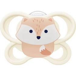 Nuk Perfect Match Air Ορθοδοντική Πιπίλα Σιλικόνης 0-6m Αλεπού Μπεζ
