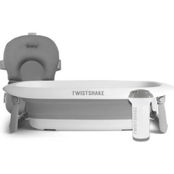 Twistshake Luxury Αντιολισθητικό Πτυσσόμενο Μπανάκι Μωρού Λευκό Γκρι 32-08-78996