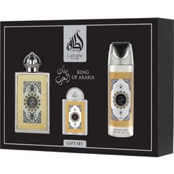 Lattafa King Of Arabia Eau de Parfum 100ml + 20ml + Perfumed Spray 200ml