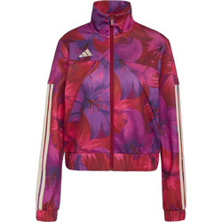 Adidas X Farm Rio Γυναικεία Ζακέτα Φούτερ Κοντή με Φερμουάρ Φούξια KD4634