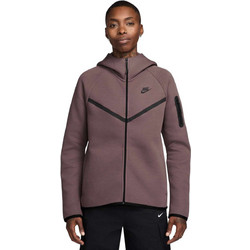 Nike Sportswear Tech Γυναικεία Ζακέτα Φούτερ Μακριά με Κουκούλα και Φερμουάρ Μωβ HV6747-502