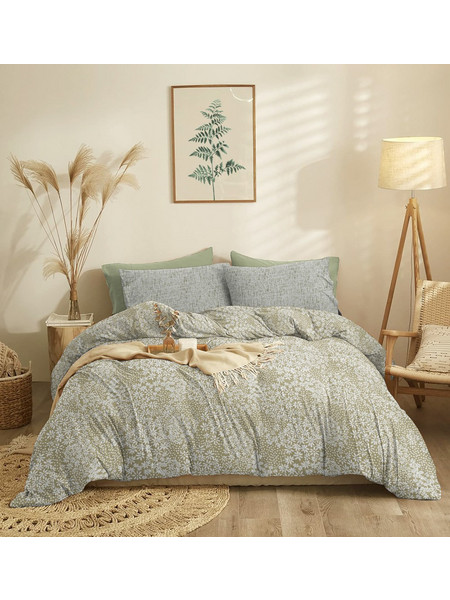 Cokitex Σετ Σεντόνια King Size 260x280 Marta Pansy Olive