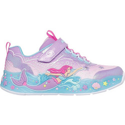 Skechers Mermaid Παιδικά Sneakers με Φωτάκια Γαλάζια Λιλά 303060L-LVMT