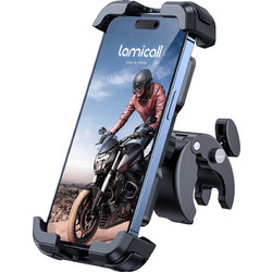 Lamicall BP07 Περιστρεφόμενη Βάση Κινητού Μηχανής με Κλιπ για Τιμόνι