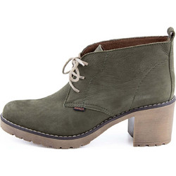 Ragazza Γυναικεία Μποτάκια Chukka Suede Χακί με Χοντρό Χαμηλό Τακούνι 0582