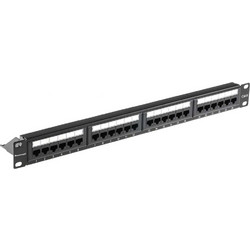 Powertech NETW-0046 Ethernet Patch Panel Rack 1U 19" 24 Θυρών Cat.6 Unshielded UTP
