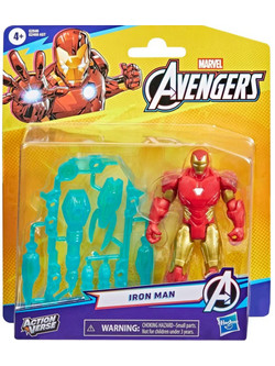Hasbro Marvel Avengers Actionverse Iron Man Φιγούρα Δράσης για 4+ Ετών 11cm